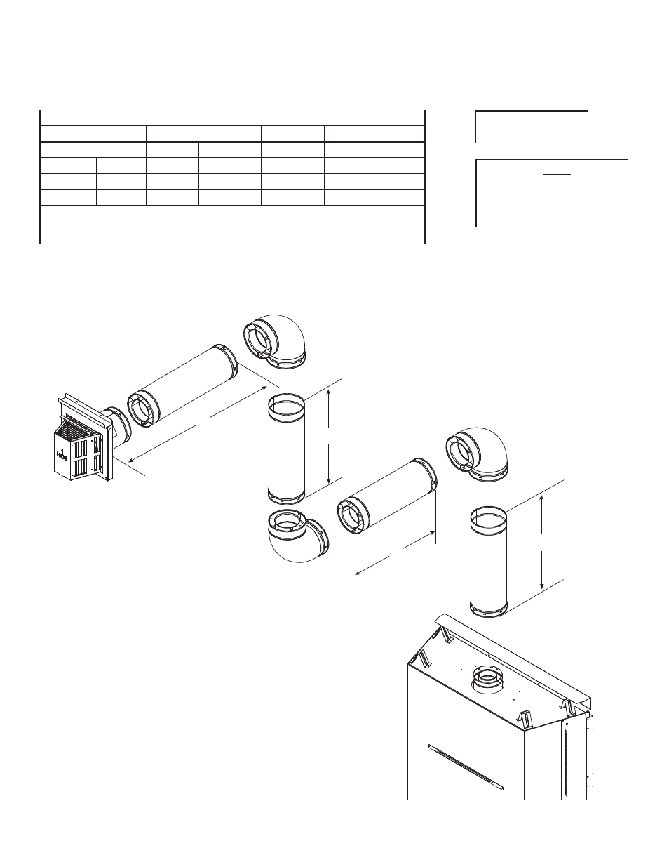 Top vent - horizontal termination - (continued) | Heatiator Heatilator Rave4013i-c User Manual | Page 27 / 70