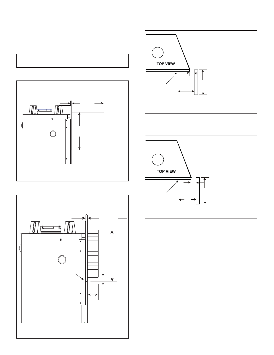 B. mantel and wall projections | Heatiator Heatilator Rave4013i-c User Manual | Page 53 / 70