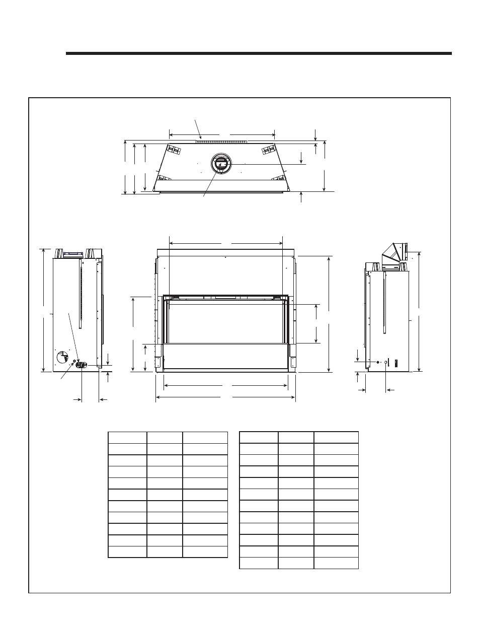 Reference materials, A. appliance dimension diagram | Heatiator Heatilator Rave4013i-c User Manual | Page 61 / 70