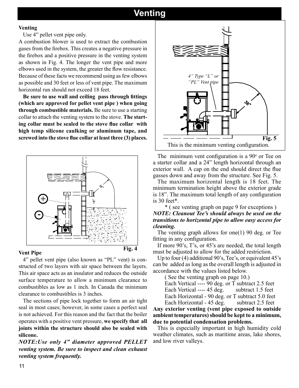 Venting venting | Heatiator Heatilator BH60 User Manual | Page 11 / 42
