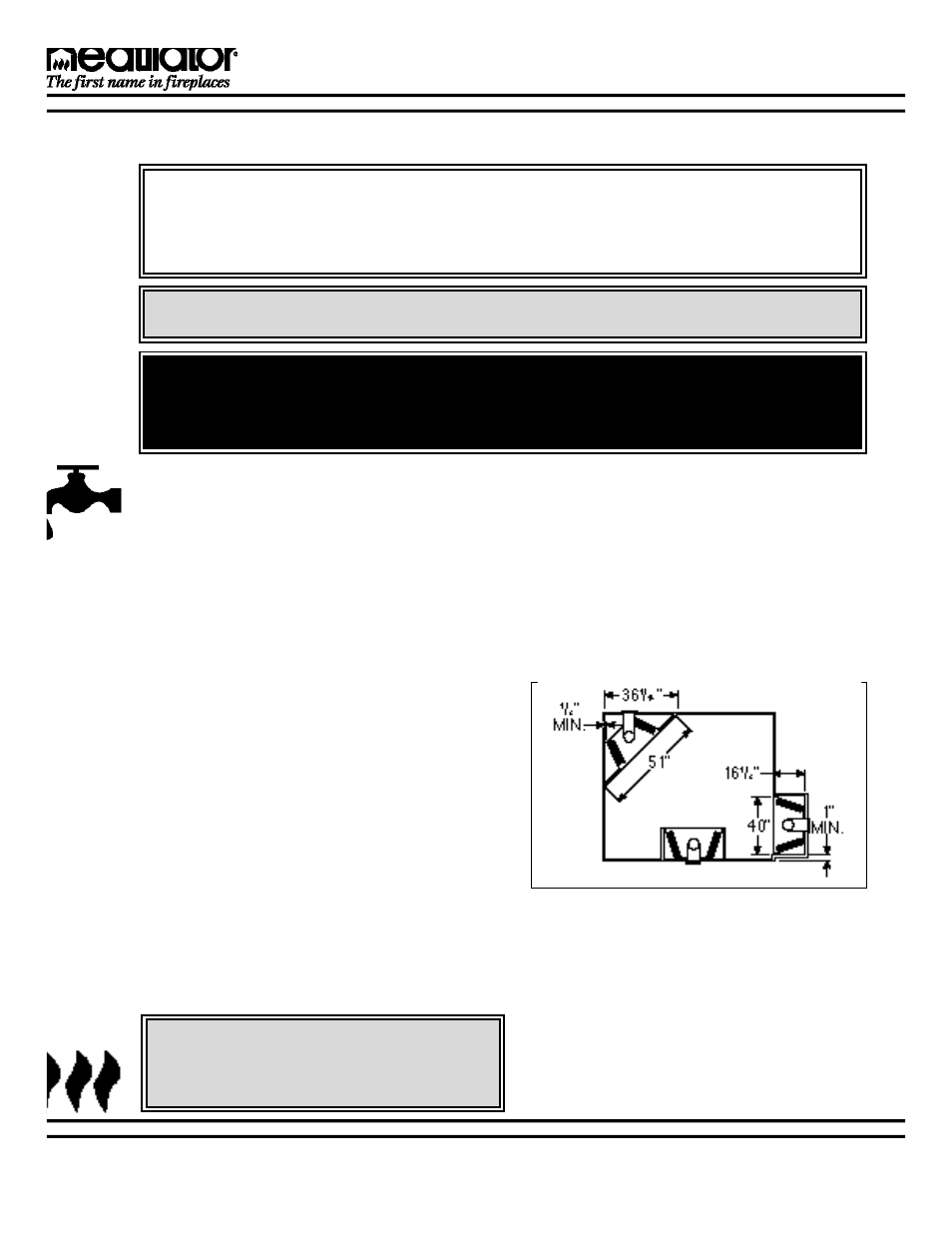 Iv. pre-installation preparation, B. high altitude installation, D. clearances | Heatiator Heatilator Fireplace GC150 User Manual | Page 6 / 28
