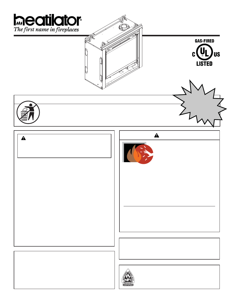 Heatiator GDST3831I User Manual | 63 pages
