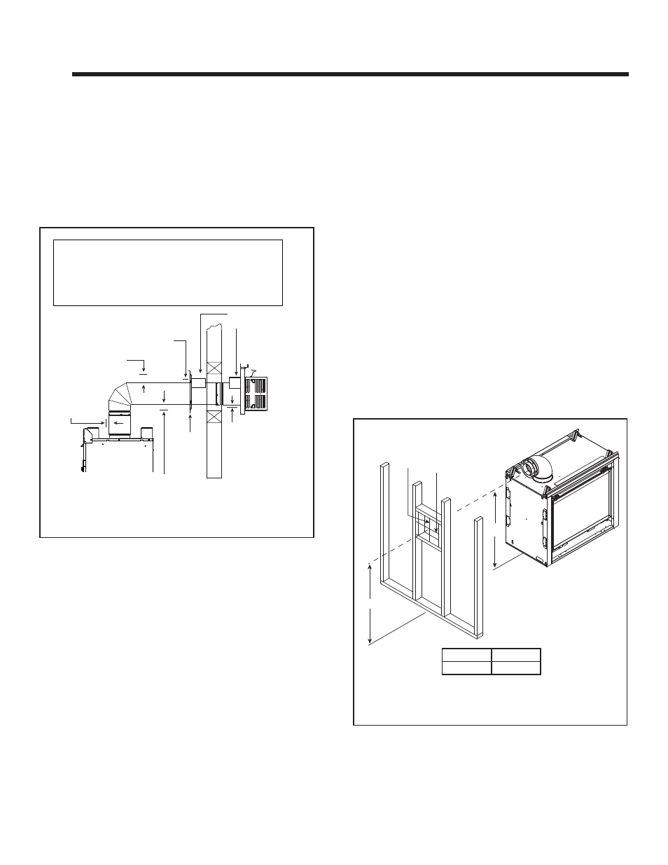 Vent clearances and framing, A. pipe clearances to combustibles, B. wall penetration framing | Heatiator GDST3831I User Manual | Page 31 / 63