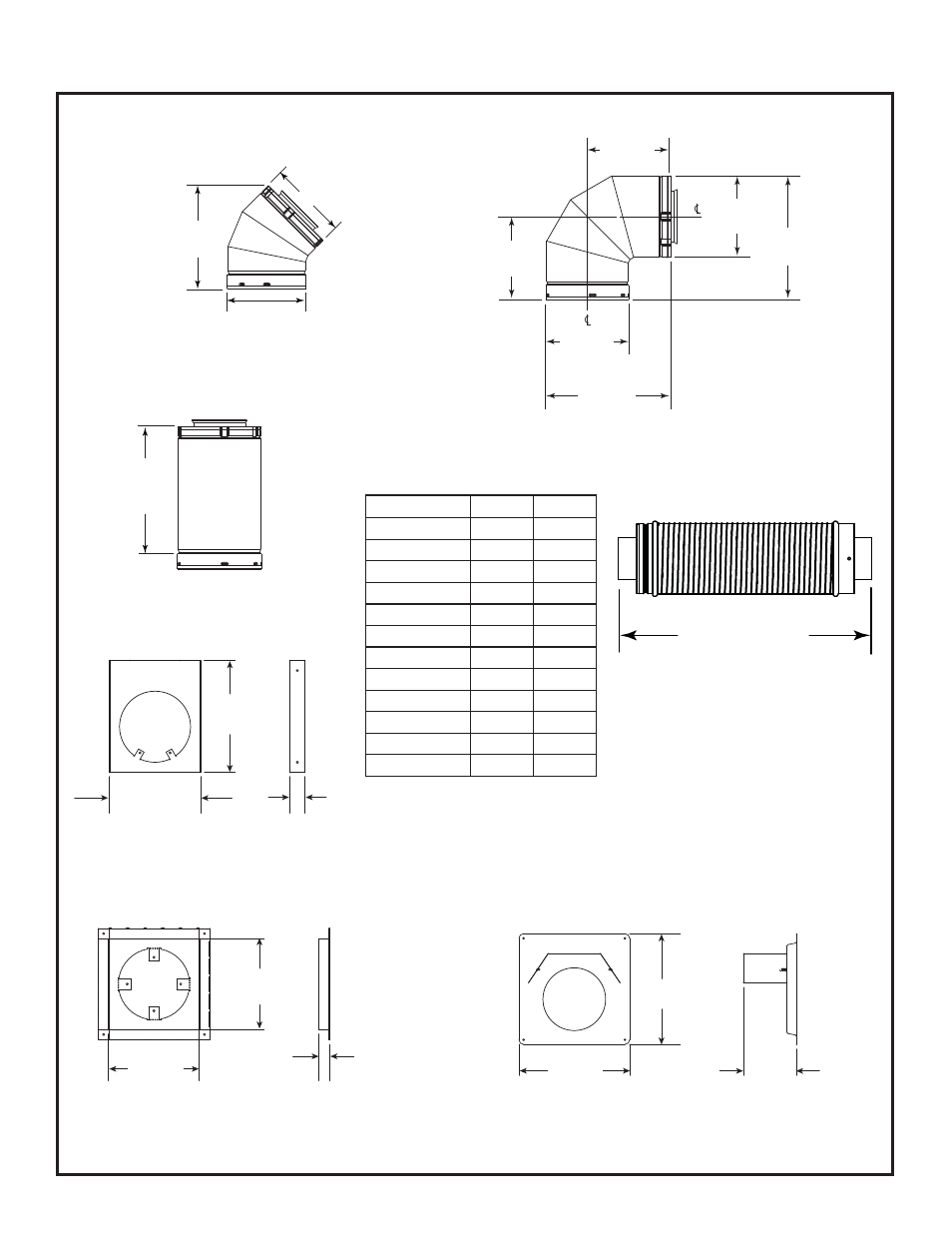 B. vent components diagrams | Heatiator GDST3831I User Manual | Page 55 / 63