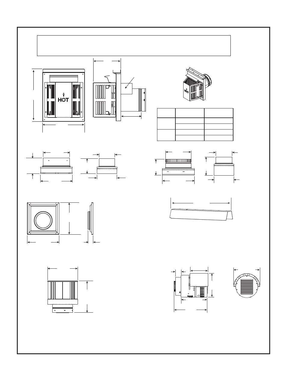 B. vent components diagrams (continued) | Heatiator GDST3831I User Manual | Page 56 / 63