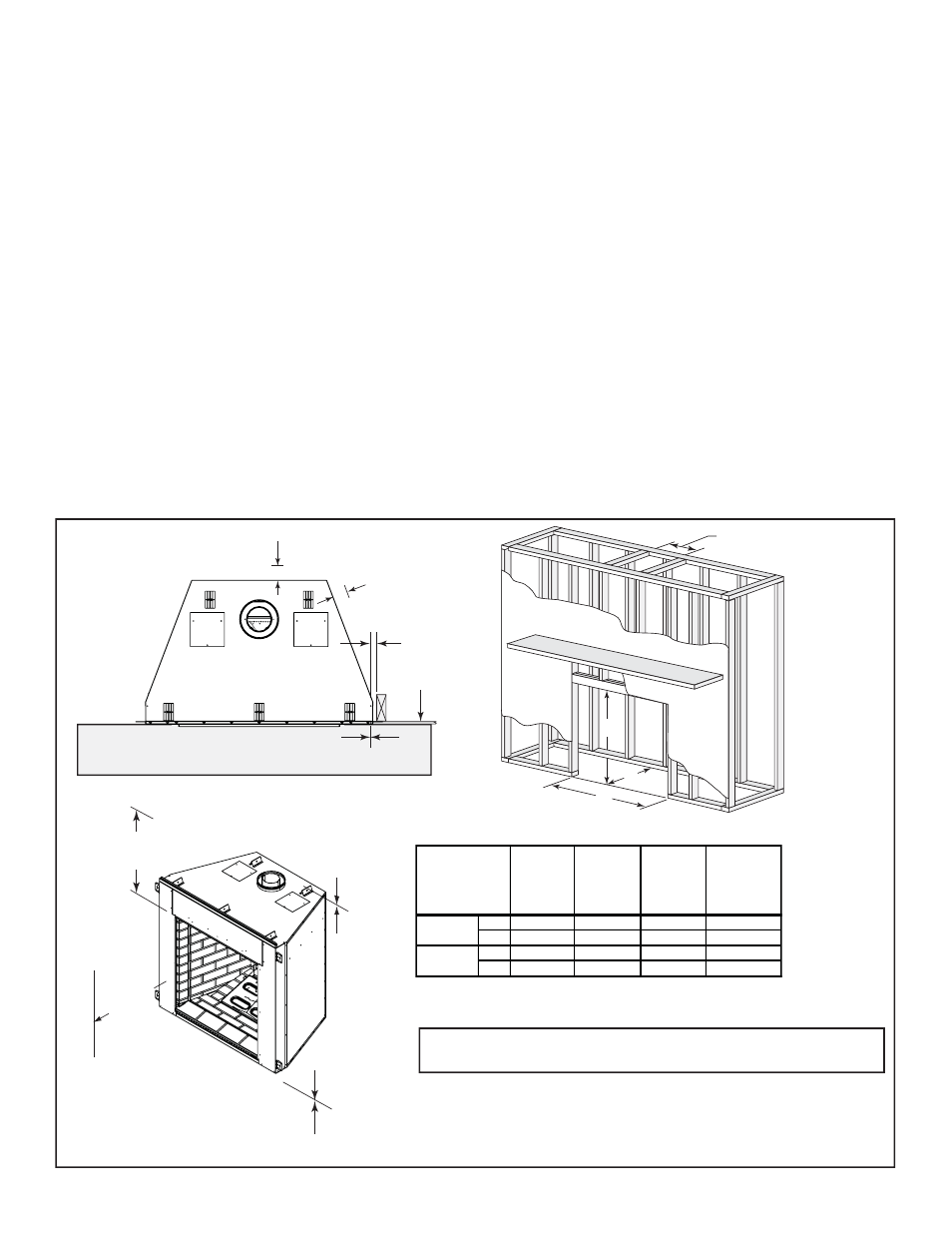 B. construct the appliance chase, C. clearances | Heatiator Heatilator Fireplace IDV4833IT User Manual | Page 18 / 60