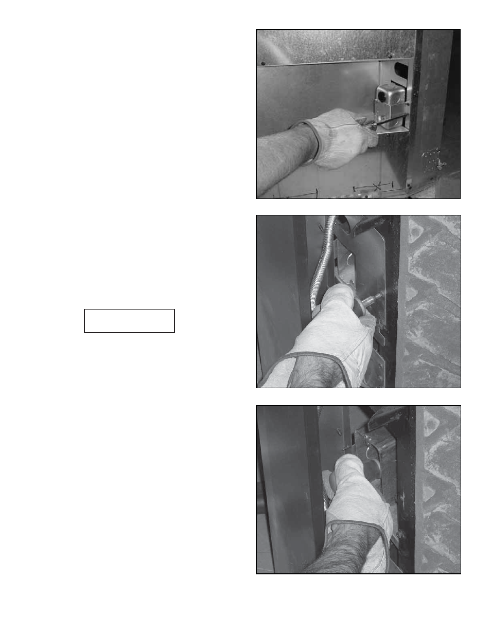 E. junction box installation | Heatiator Heatilator Fireplace IDV4833IT User Manual | Page 42 / 60