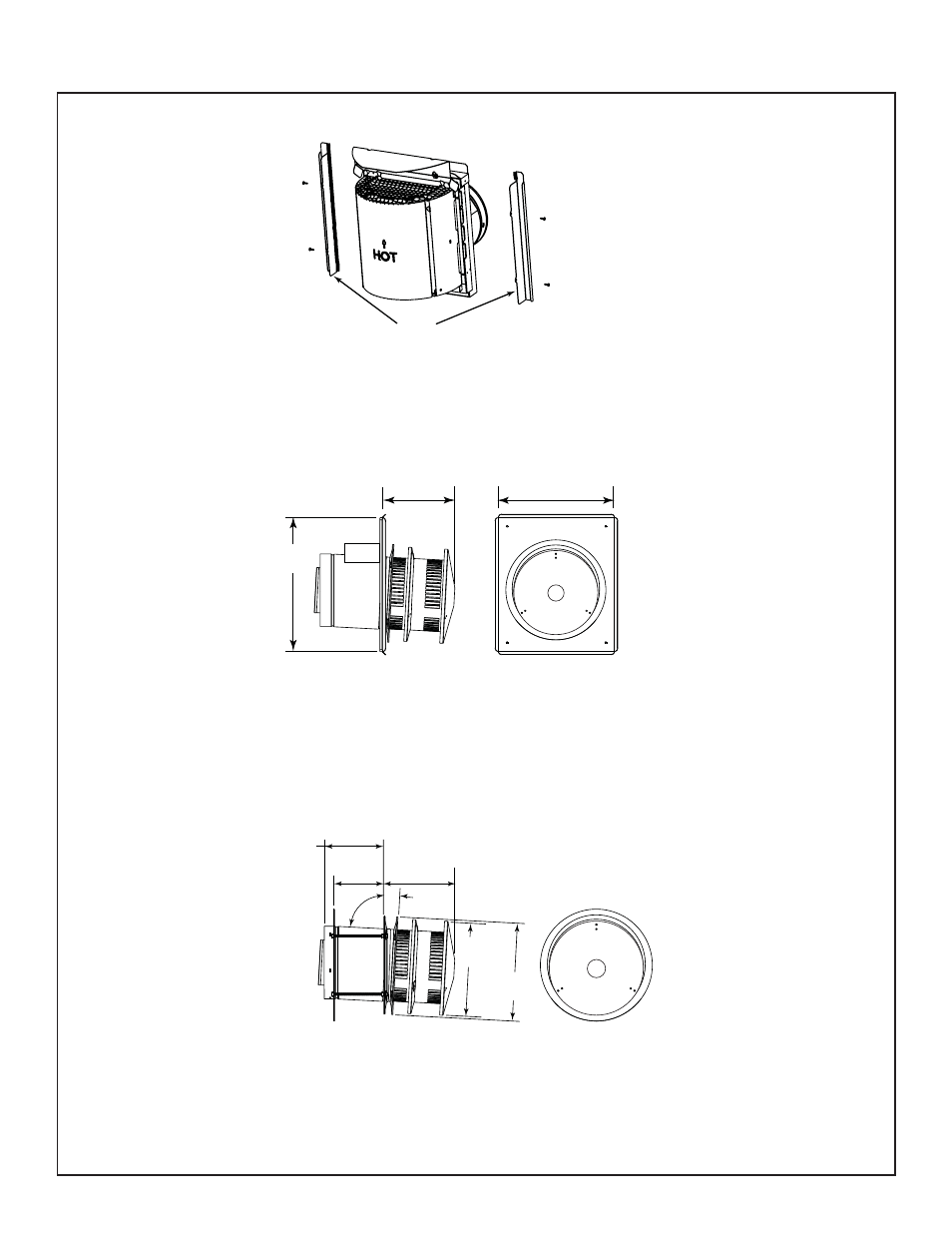 B. vent components diagrams (continued) | Heatiator Heatilator Fireplace IDV4833IT User Manual | Page 59 / 60