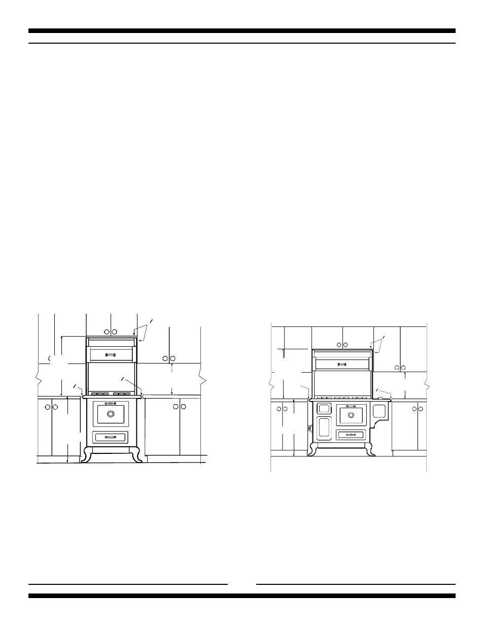 Positioning the range, Installation clearances, Fig 3 installation clearances | Heartland 5200 User Manual | Page 6 / 42