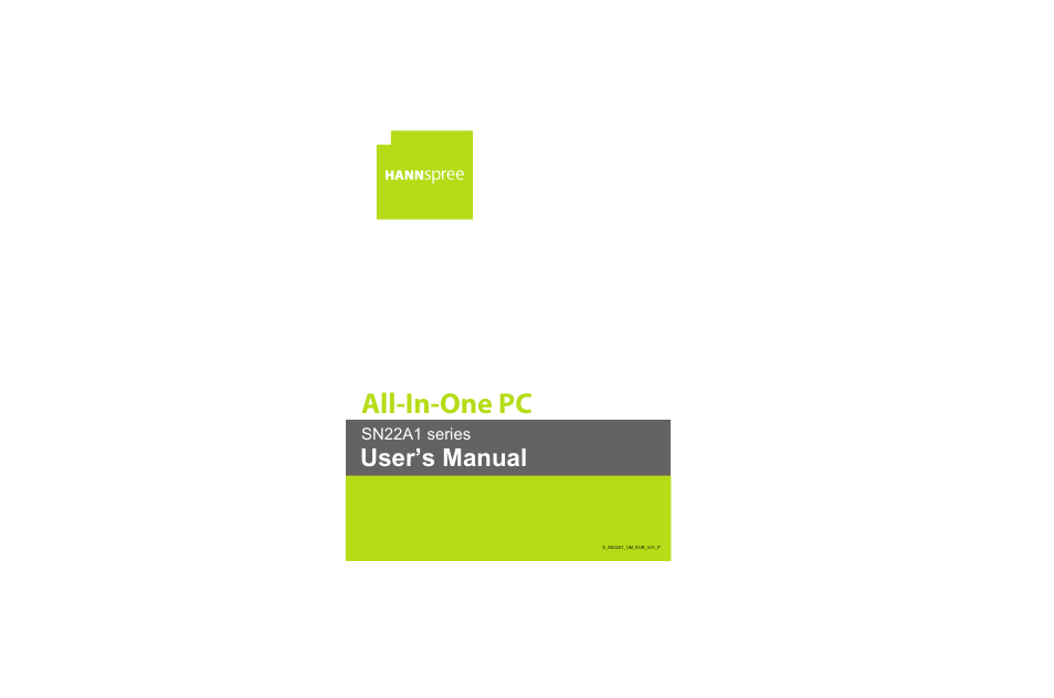 HANNspree SN22A1 User Manual | 57 pages
