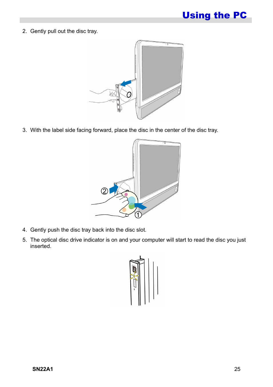Using the pc | HANNspree SN22A1 User Manual | Page 26 / 57