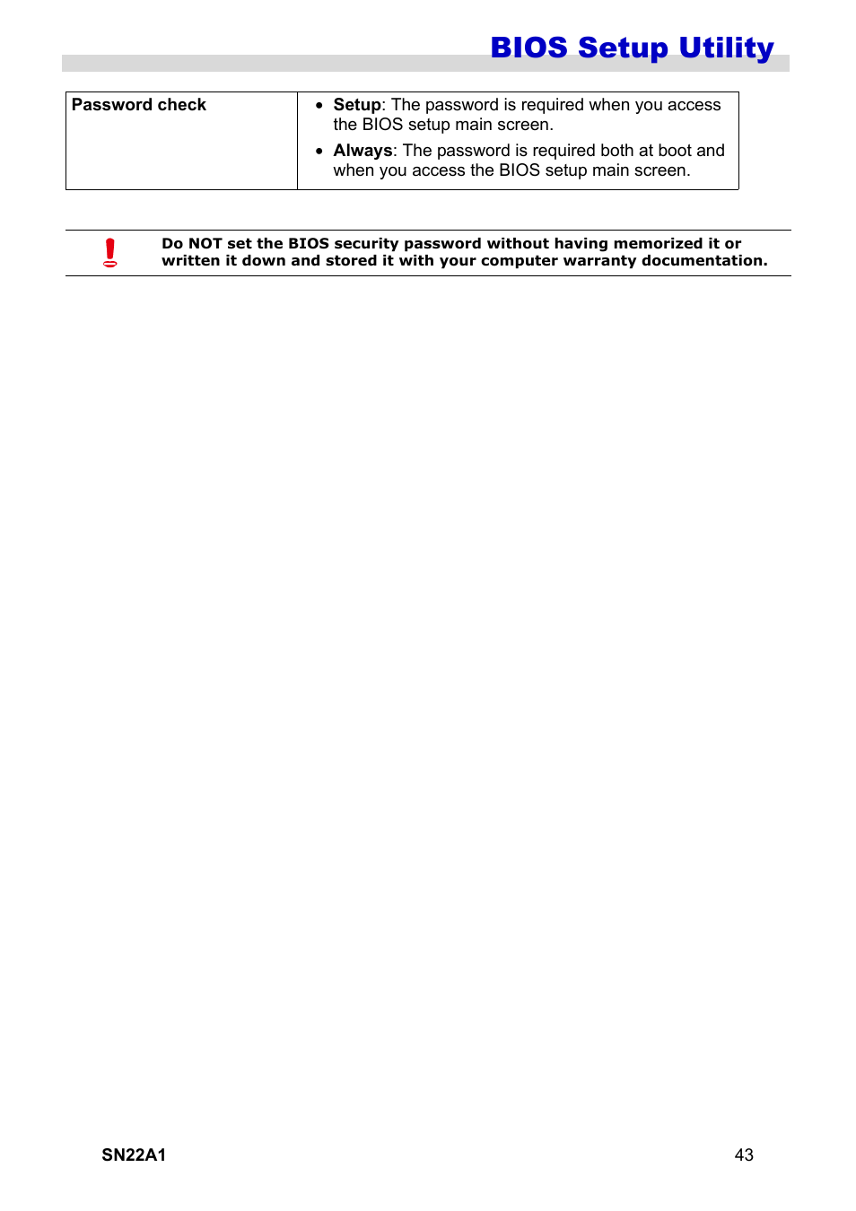 Bios setup utility | HANNspree SN22A1 User Manual | Page 44 / 57