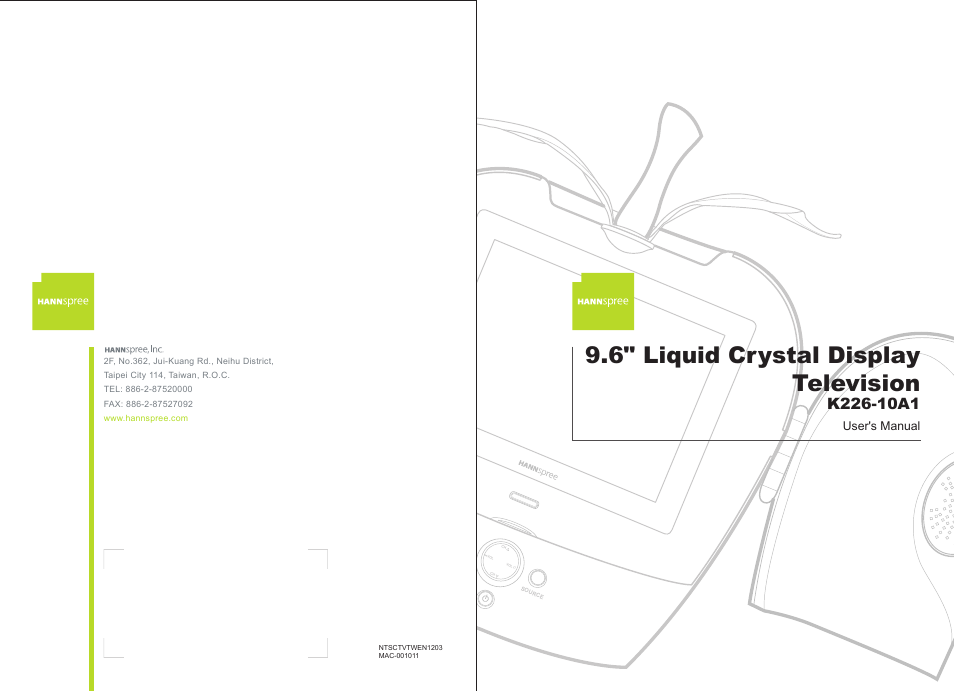 HANNspree K226-10A1 User Manual | 59 pages