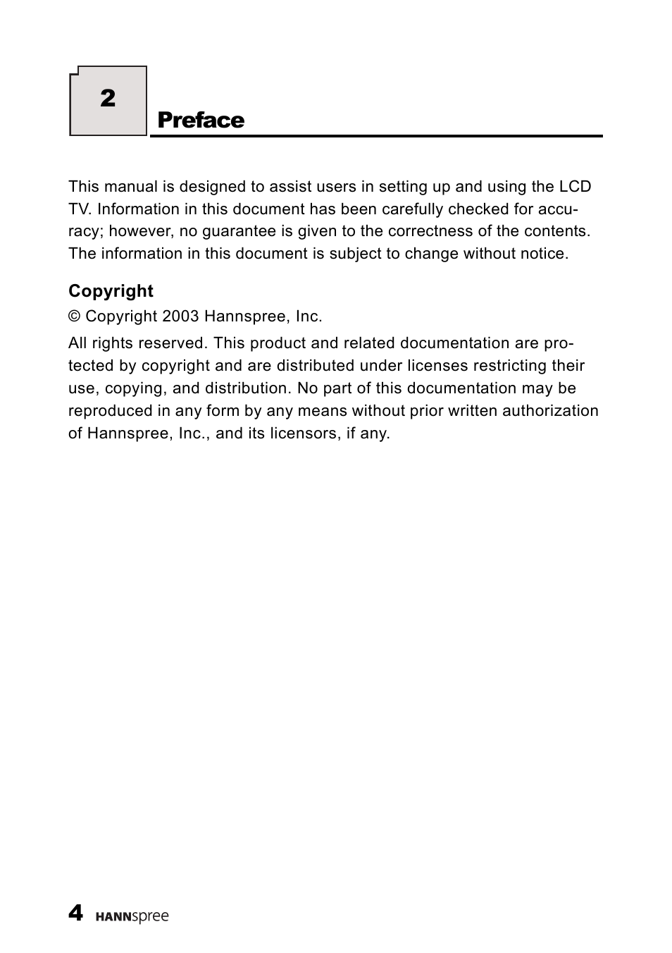 Preface | HANNspree K226-10A1 User Manual | Page 5 / 59