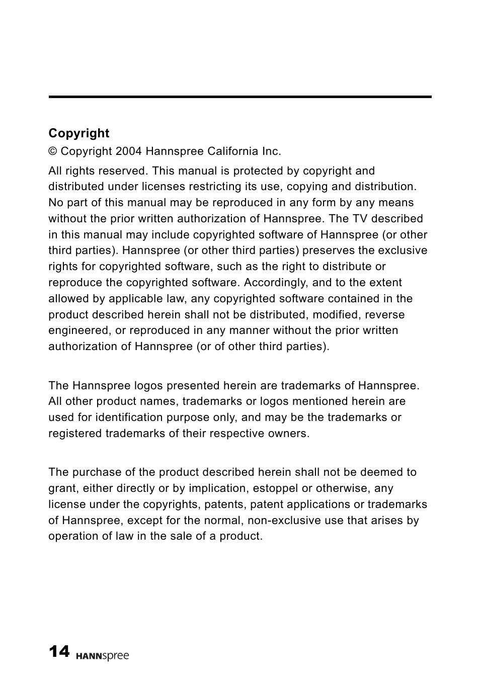 HANNspree Liquid Crystal Display Television User Manual | Page 15 / 63