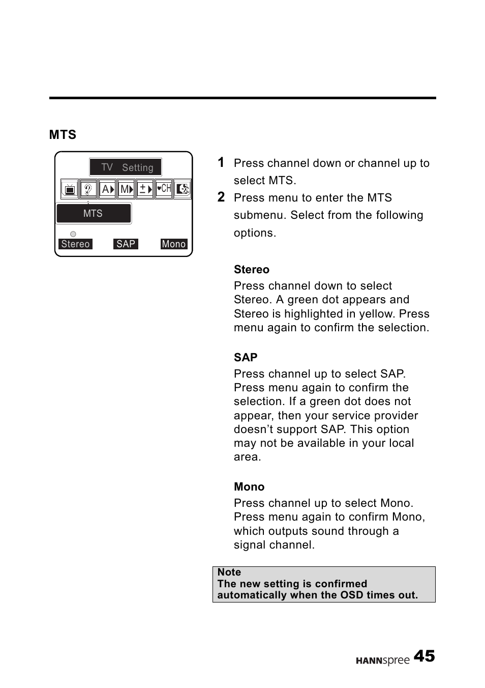 HANNspree Liquid Crystal Display Television User Manual | Page 46 / 63
