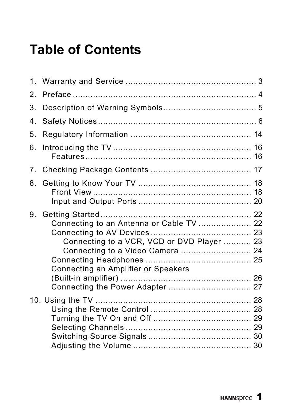 HANNspree MAC-001056 User Manual | Page 2 / 59