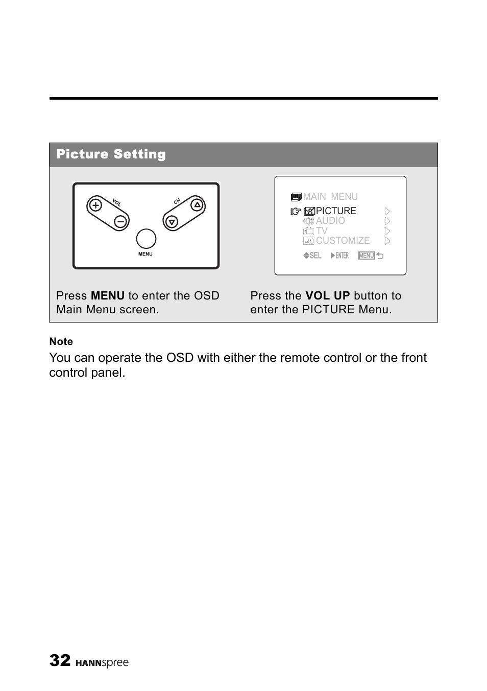 Picture setting | HANNspree MAC-001056 User Manual | Page 33 / 59
