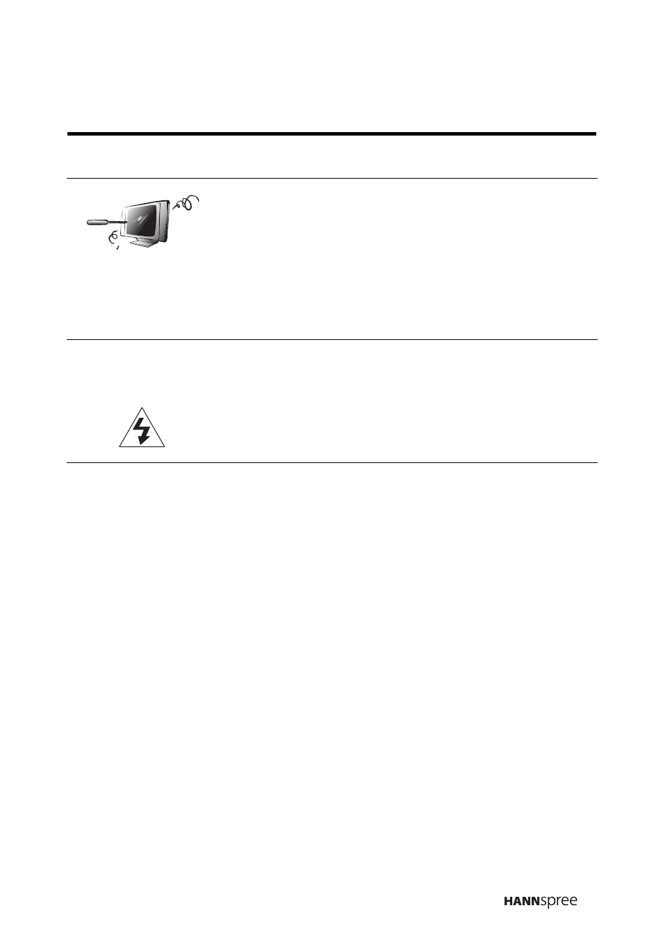 Caution | HANNspree LT16-26U1-000 User Manual | Page 10 / 101