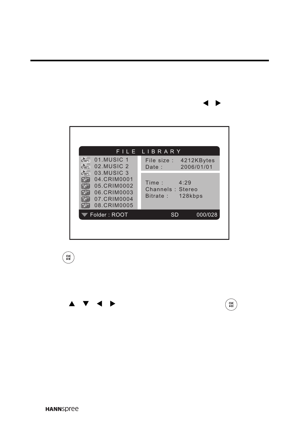 5 viewing memory card files, Viewing memory card files | HANNspree LT16-26U1-000 User Manual | Page 55 / 101
