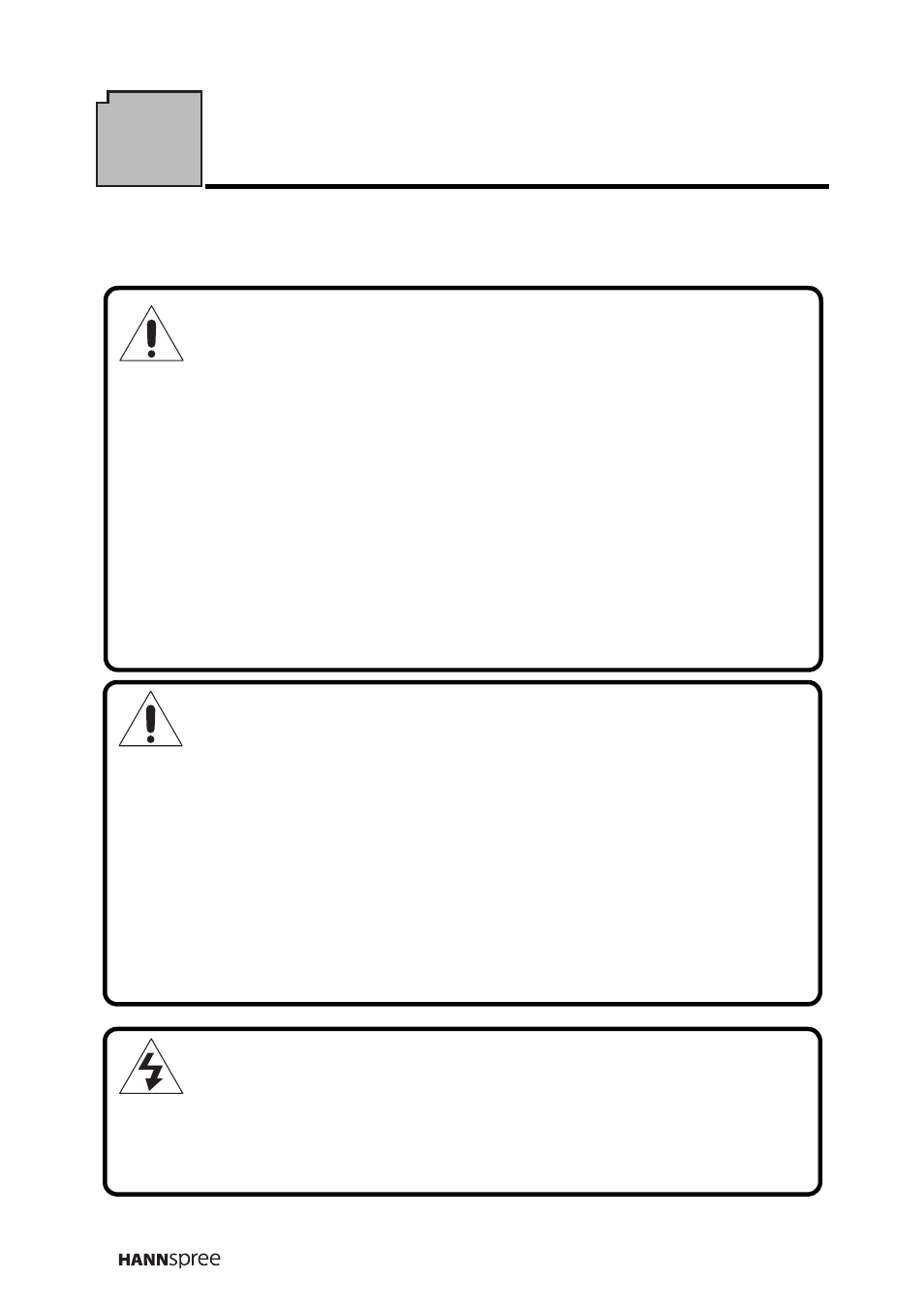 Safety notices, Warning | HANNspree LT16-26U1-000 User Manual | Page 7 / 101