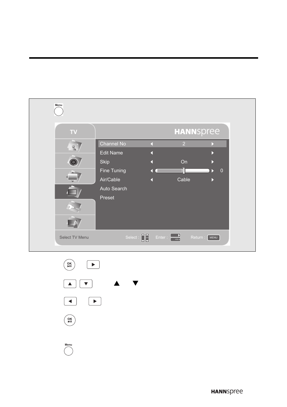 5 adjusting tv settings | HANNspree LT16-26U1-000 User Manual | Page 80 / 101