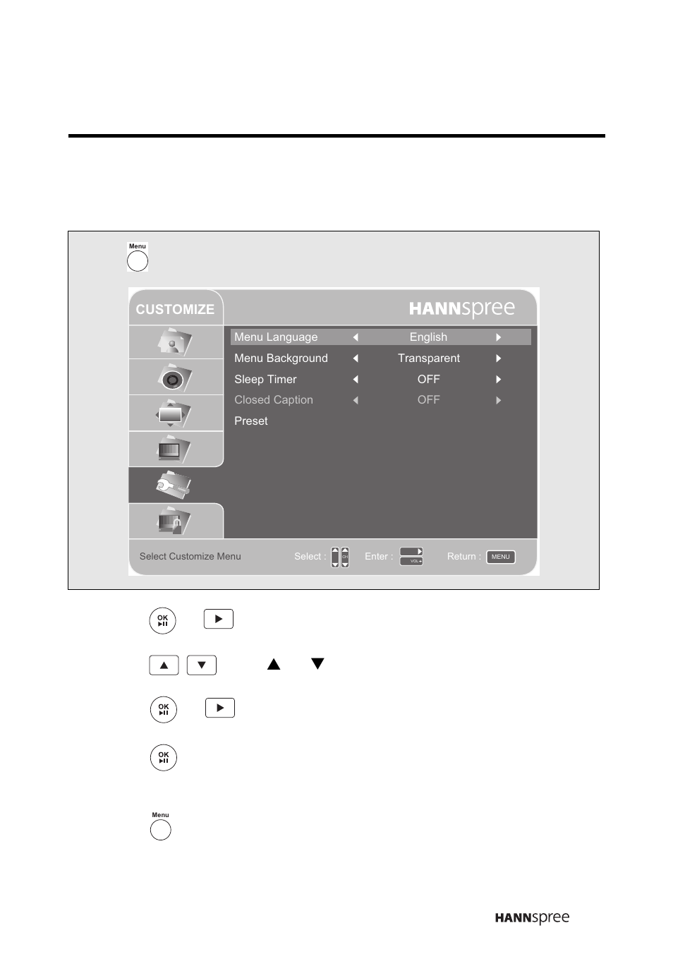 6 making customize settings | HANNspree LT16-26U1-000 User Manual | Page 82 / 101