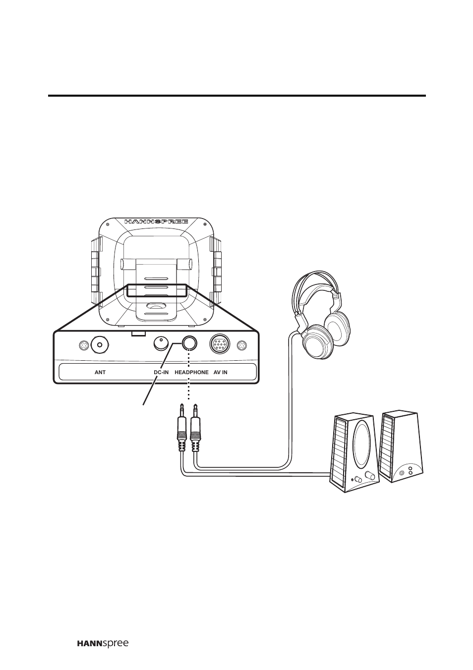 Connecting external speakers or headphones | HANNspree F651-12A1 User Manual | Page 27 / 62