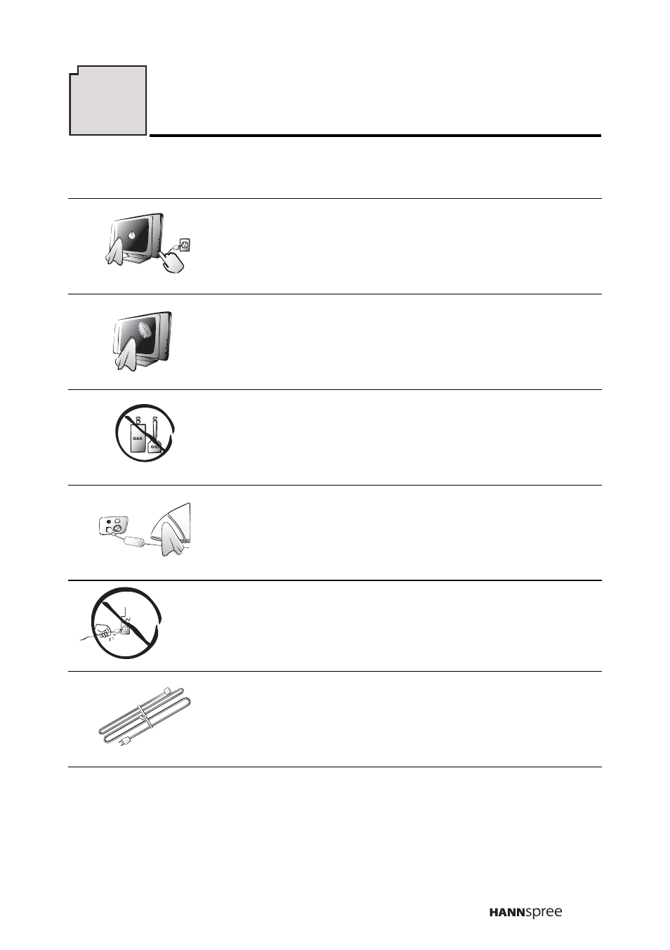 Taking care of your tv | HANNspree F651-12A1 User Manual | Page 56 / 62