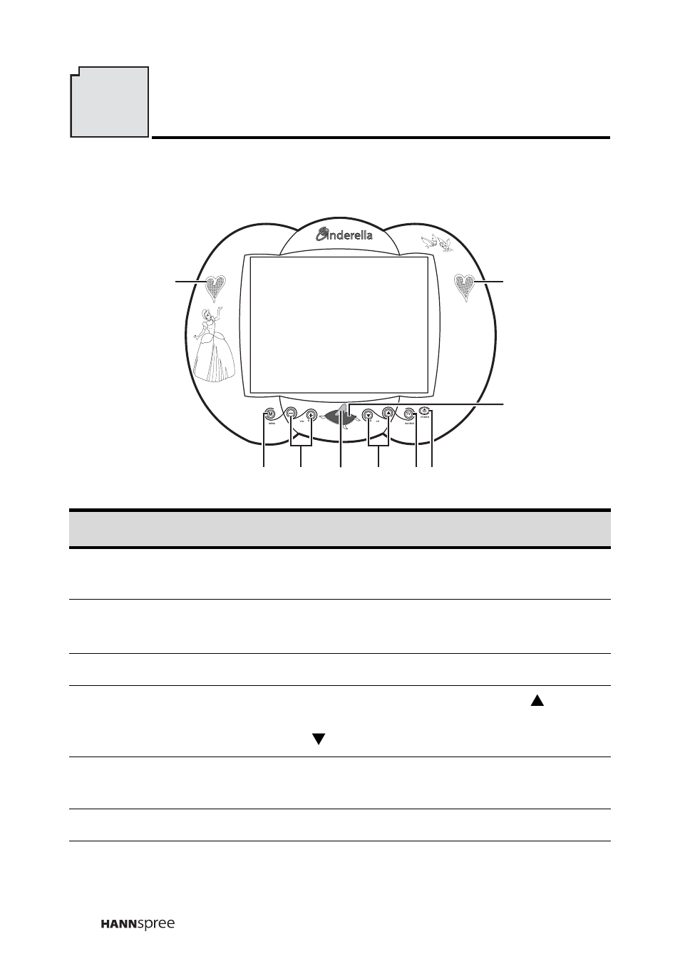 Front view, Getting to know your tv, Getting to know your tv 8 | HANNspree DT12-10A1 User Manual | Page 19 / 59