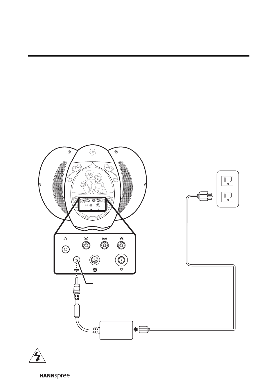 Connecting the power adapter | HANNspree DT12-10A1 User Manual | Page 25 / 59