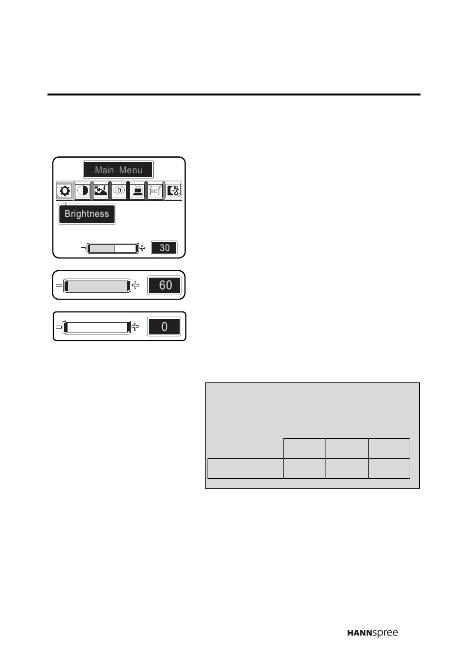 Brightness | HANNspree DT12-10A1 User Manual | Page 30 / 59