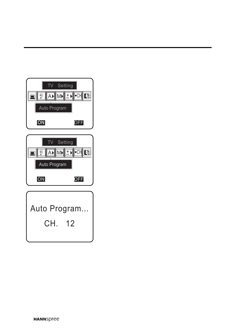 Auto program, Auto program... ch. 12 | HANNspree DT12-10A1 User Manual | Page 45 / 59