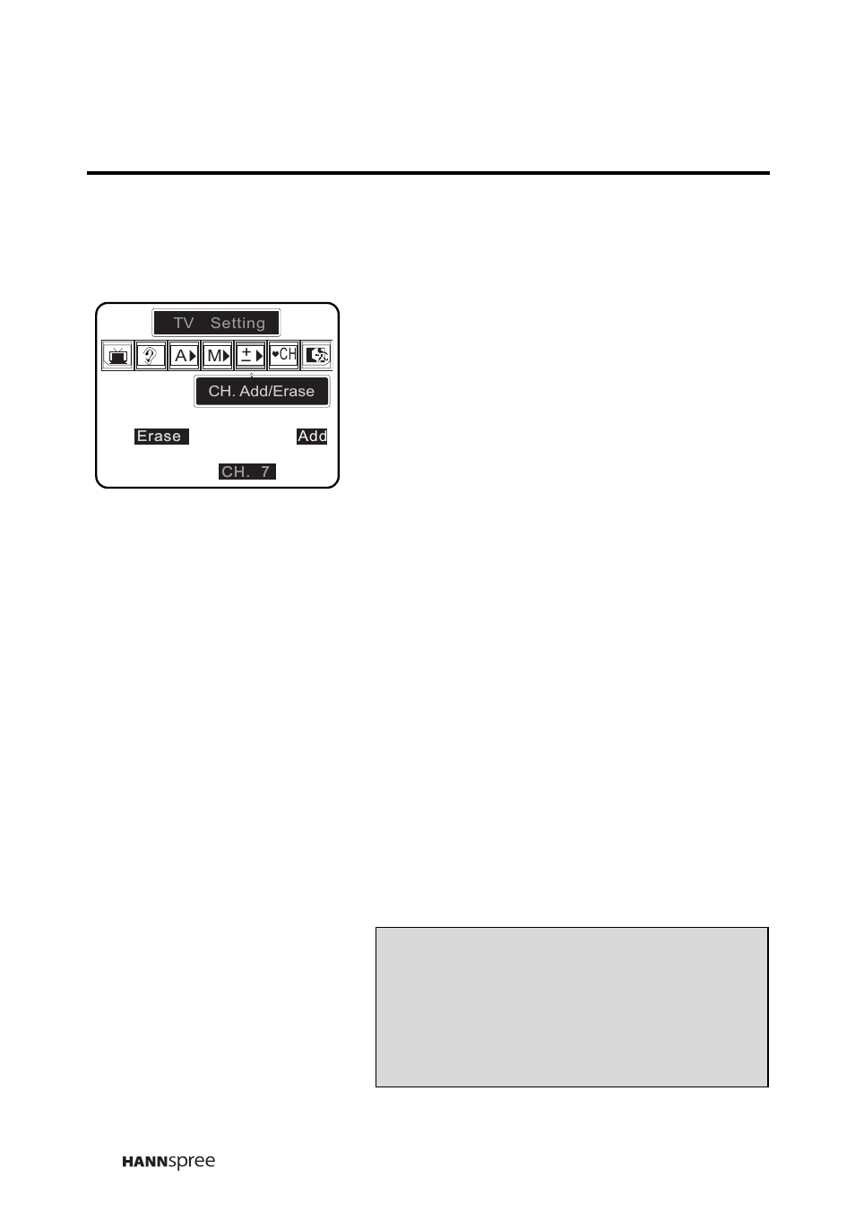 Channel add/erase | HANNspree DT12-10A1 User Manual | Page 47 / 59