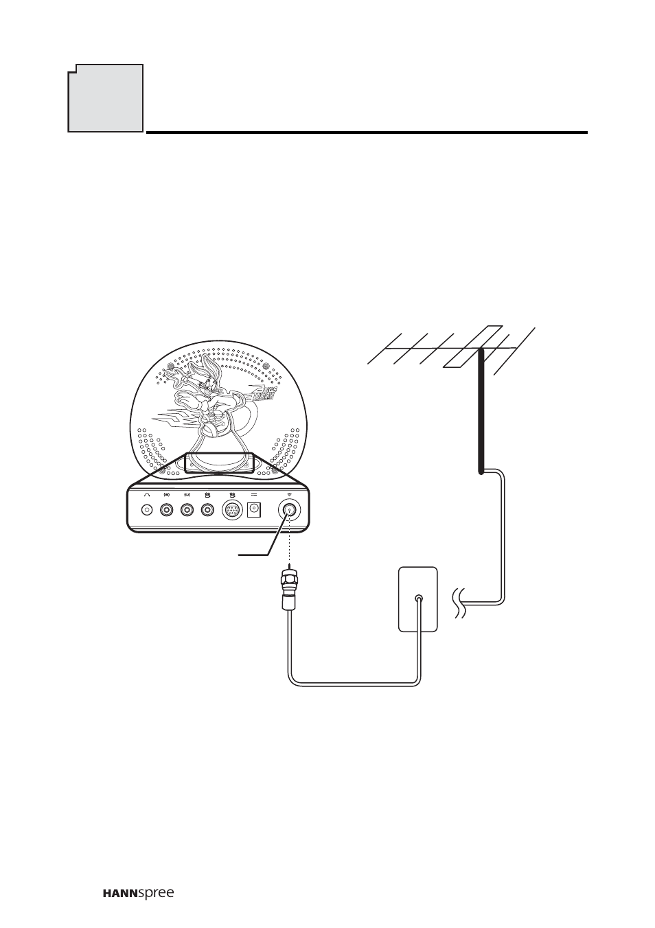 Connecting to an antenna/cable tv, Getting started, Getting started 9 | HANNspree LIQUID CRYSTAL DISPLAY WT04-12A1 User Manual | Page 21 / 60