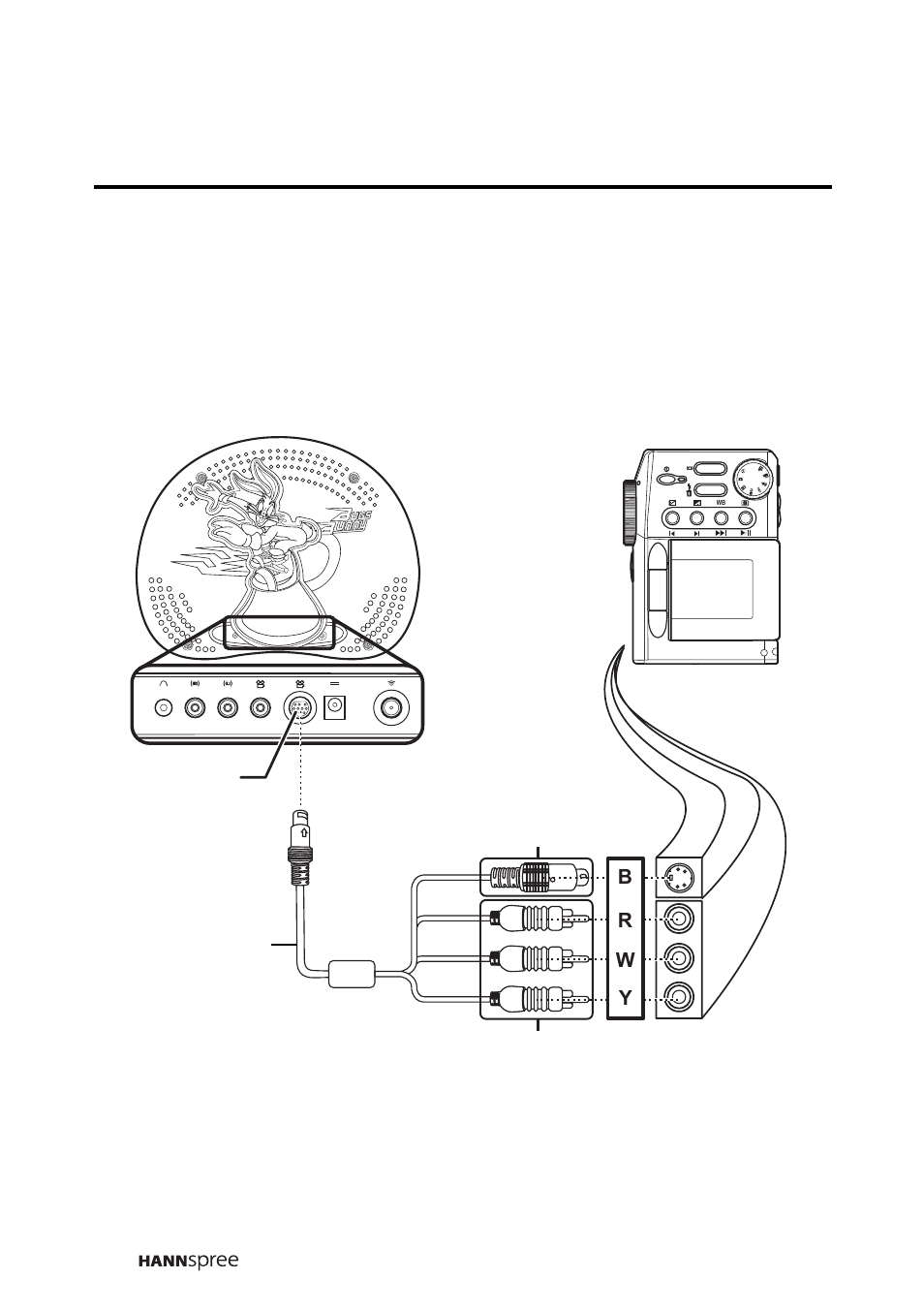 Connecting to a video camera | HANNspree LIQUID CRYSTAL DISPLAY WT04-12A1 User Manual | Page 23 / 60
