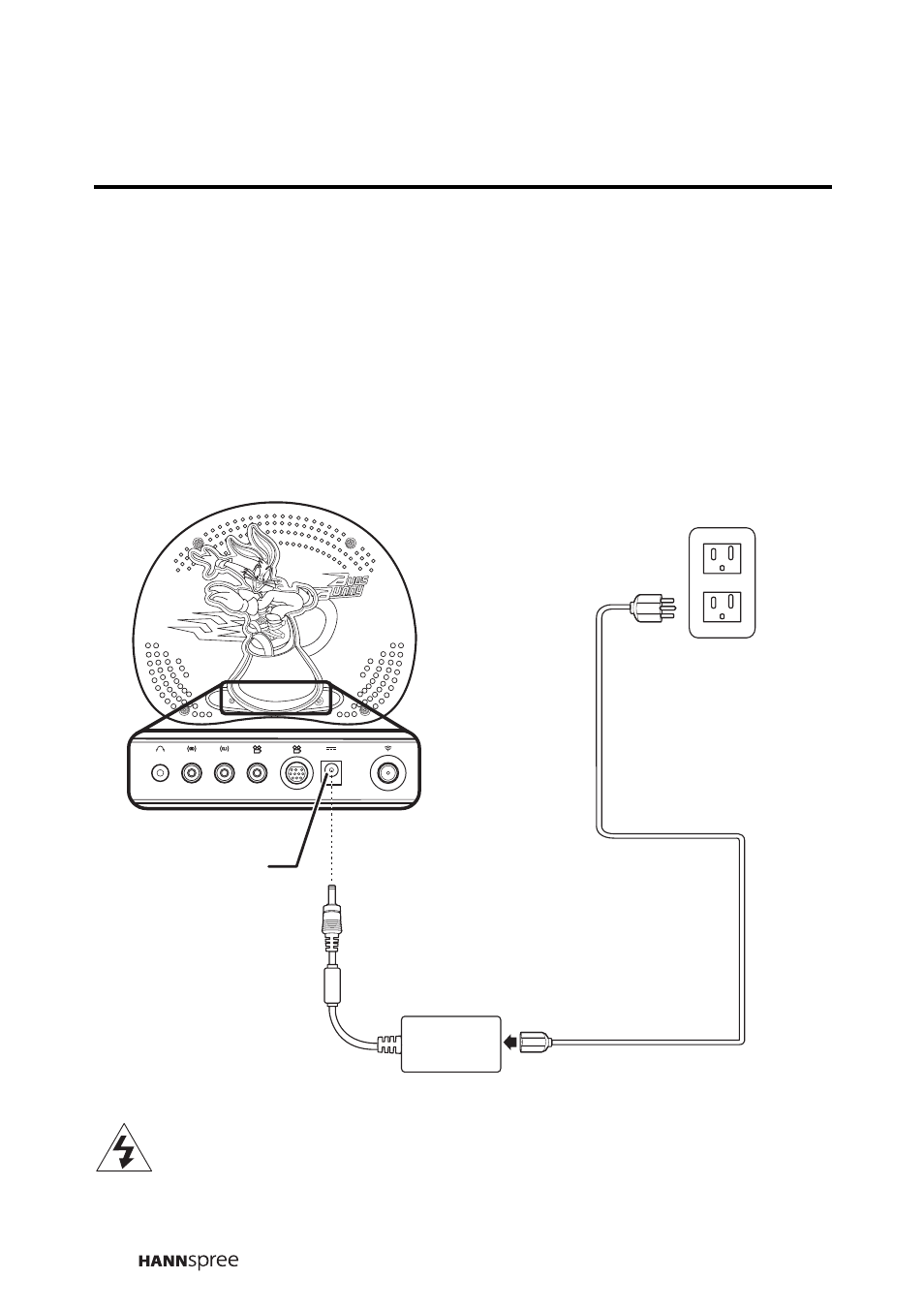 Connecting the power adapter | HANNspree LIQUID CRYSTAL DISPLAY WT04-12A1 User Manual | Page 25 / 60