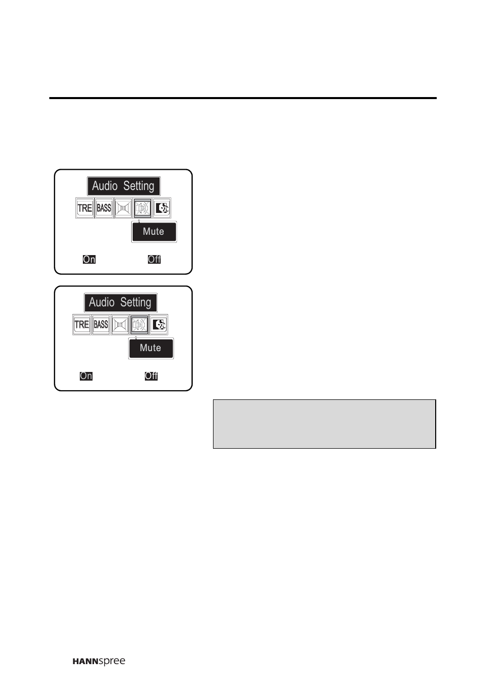 Mute | HANNspree LIQUID CRYSTAL DISPLAY WT04-12A1 User Manual | Page 41 / 60