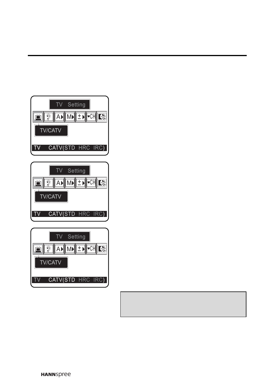 Tv/catv | HANNspree LIQUID CRYSTAL DISPLAY WT04-12A1 User Manual | Page 43 / 60