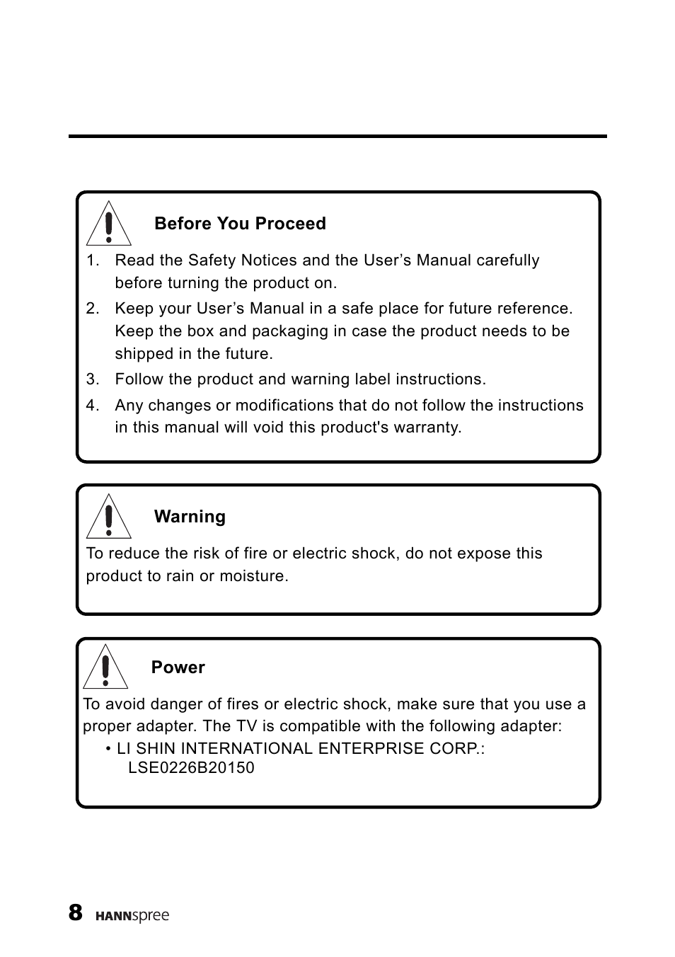 HANNspree LT13-23A1 User Manual | Page 9 / 81