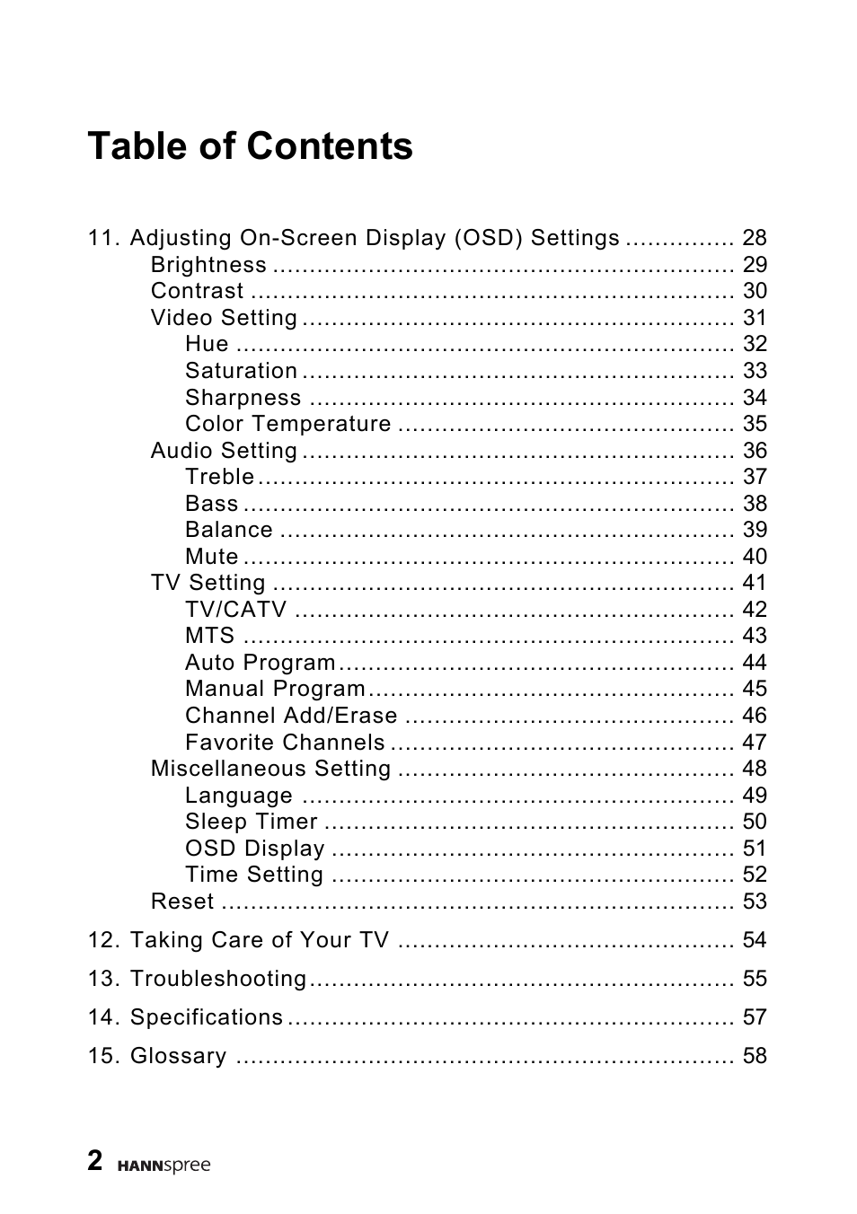 HANNspree DT06-10A1 User Manual | Page 3 / 59