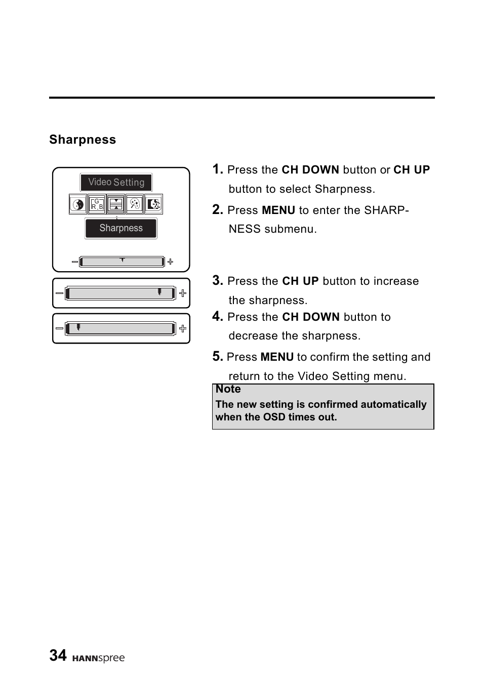 Sharpness | HANNspree DT06-10A1 User Manual | Page 35 / 59