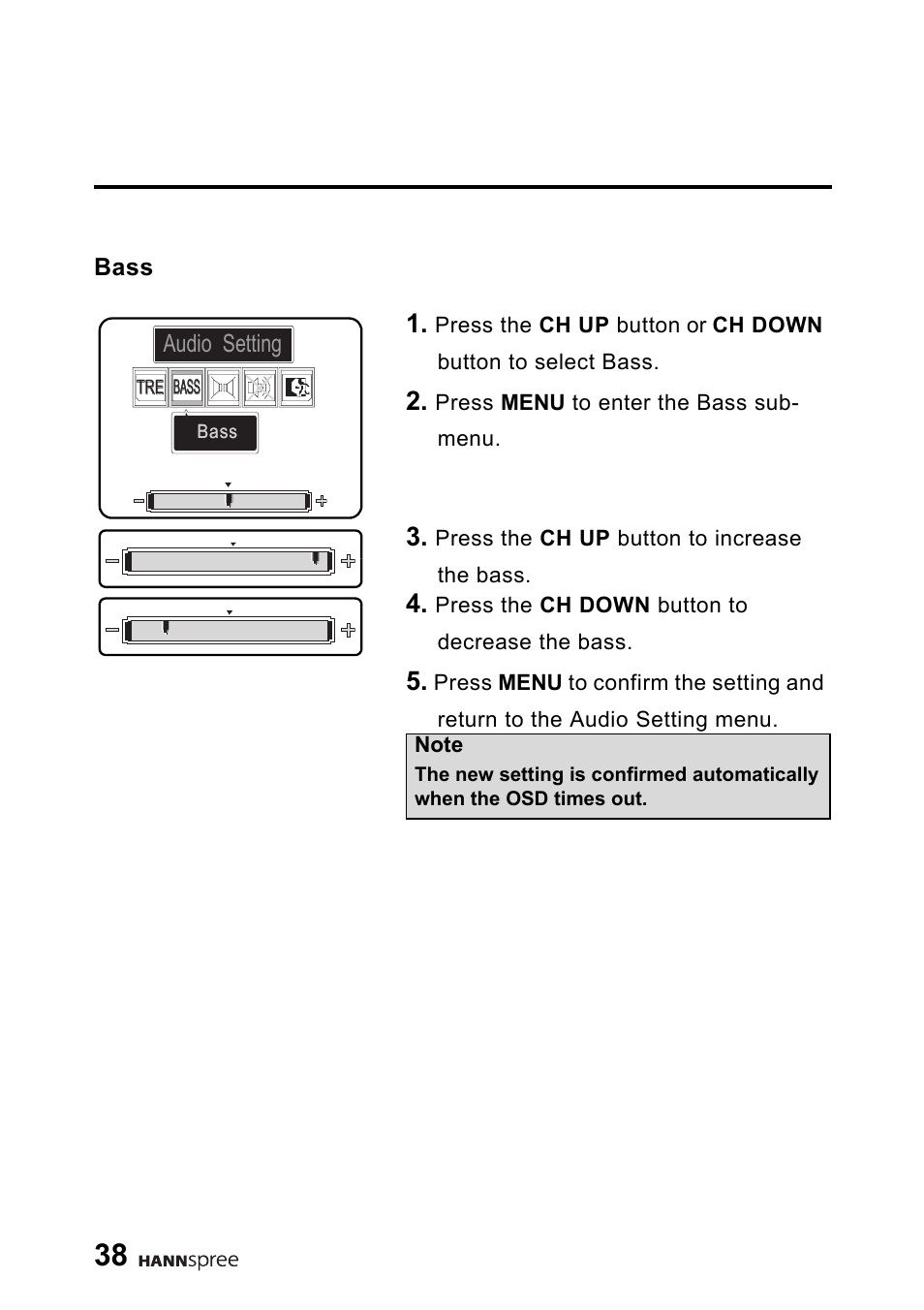 Bass | HANNspree DT06-10A1 User Manual | Page 39 / 59