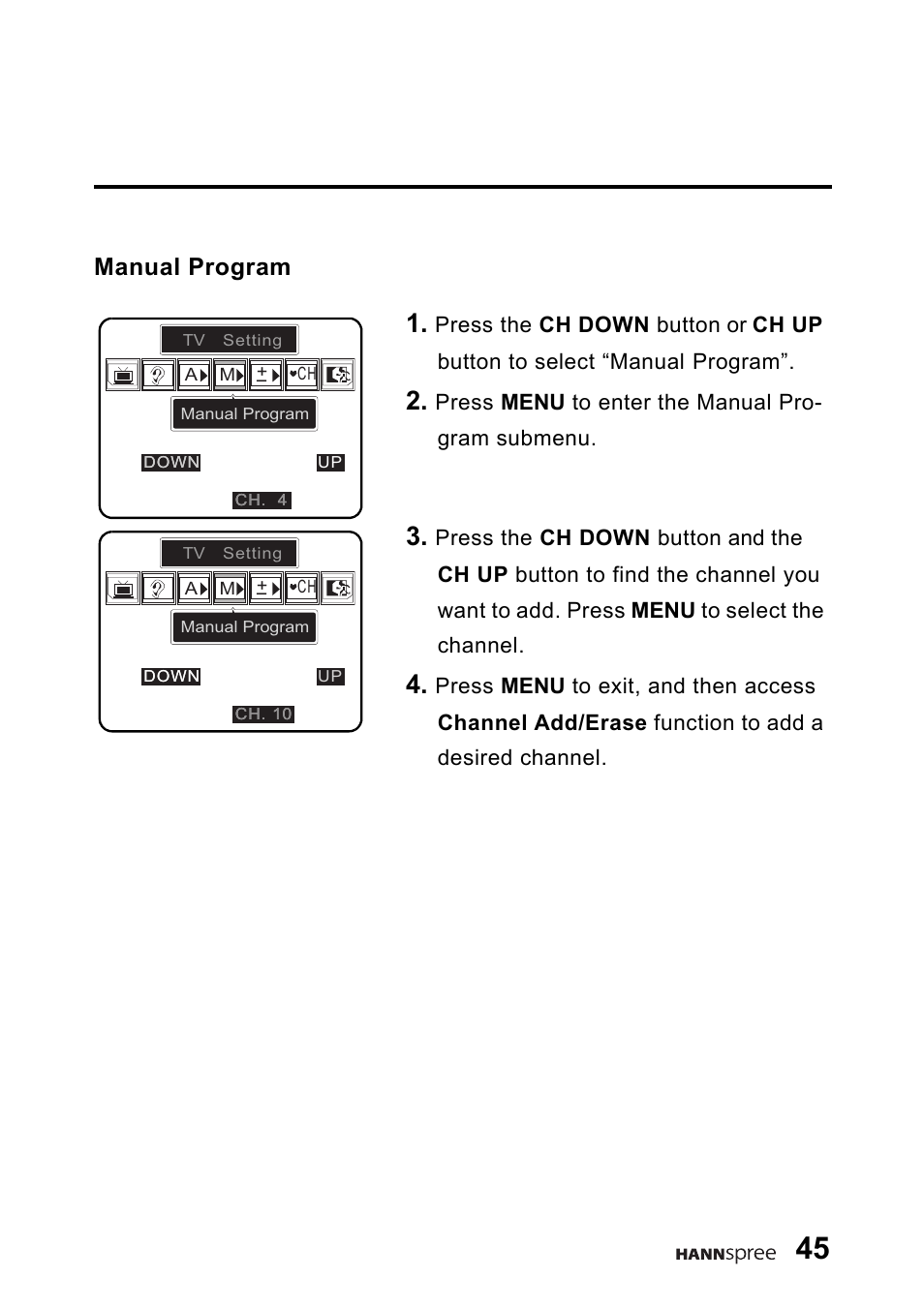 Manual program | HANNspree DT06-10A1 User Manual | Page 46 / 59