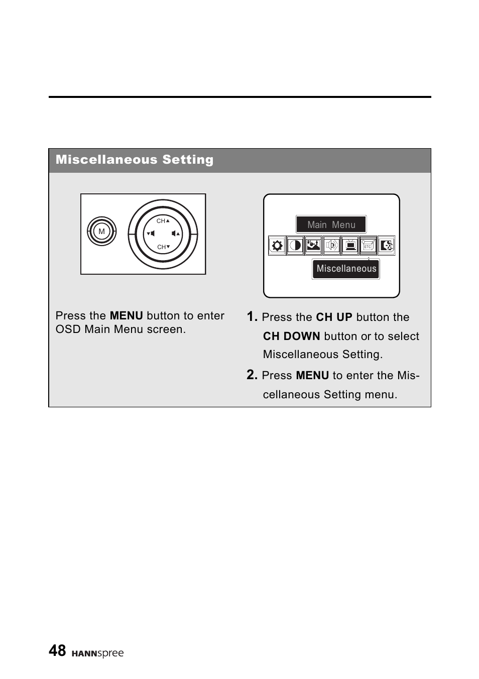 Miscellaneous setting | HANNspree DT06-10A1 User Manual | Page 49 / 59