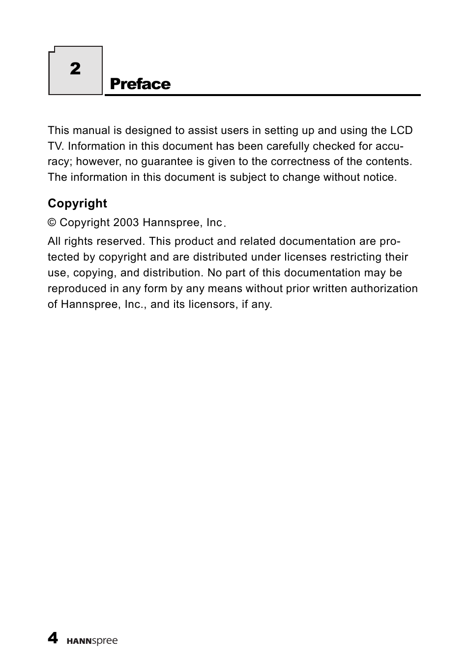 Preface | HANNspree DT06-10A1 User Manual | Page 5 / 59