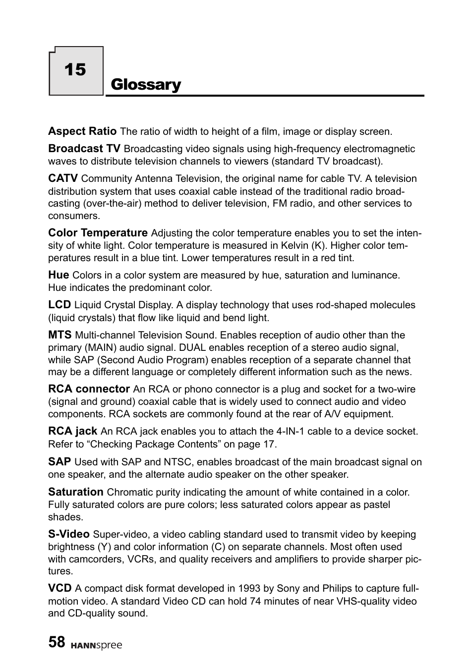 Glossary | HANNspree DT06-10A1 User Manual | Page 59 / 59