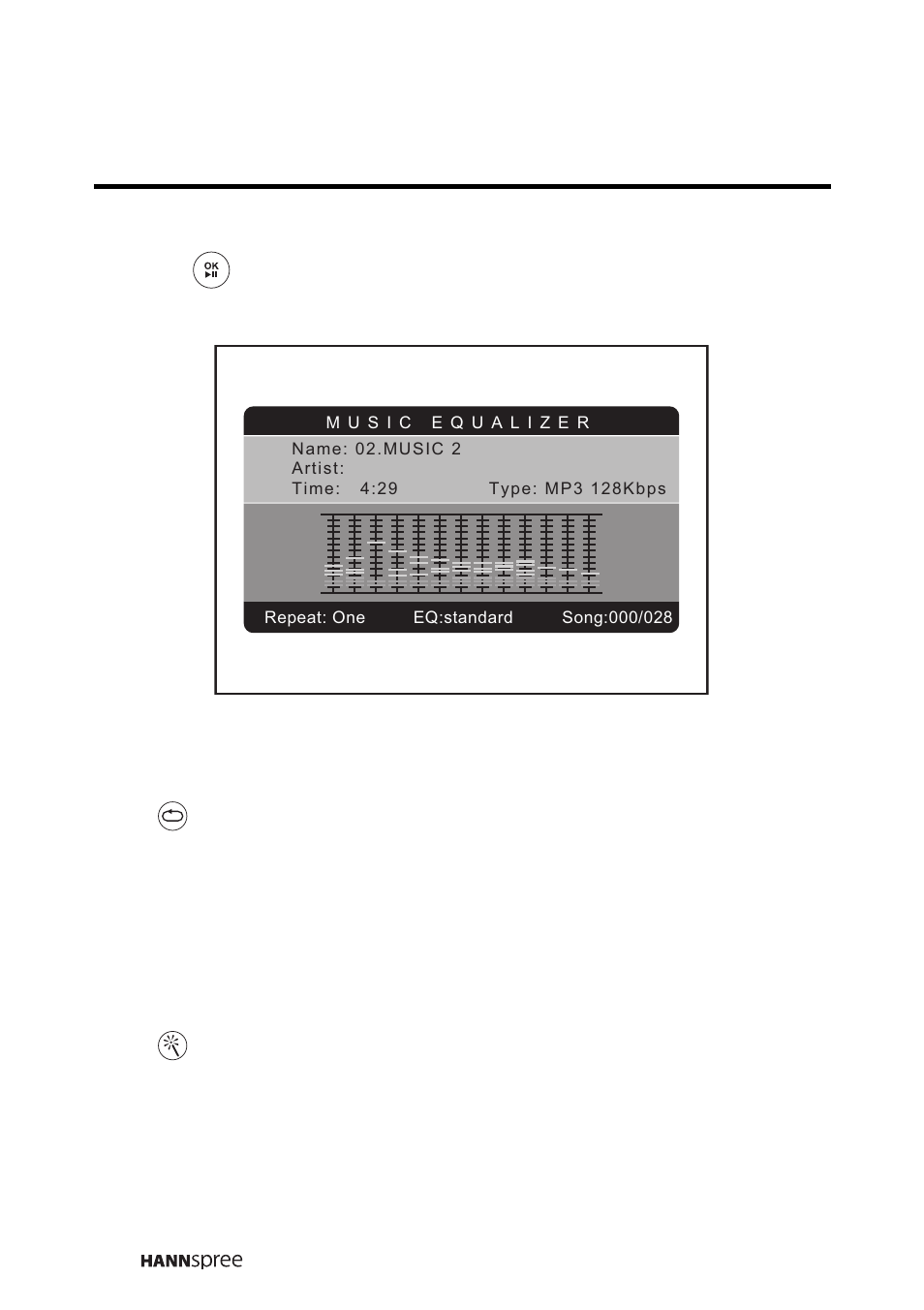 Repeat mode, Eq mode | HANNspree MAK-000050 User Manual | Page 53 / 101