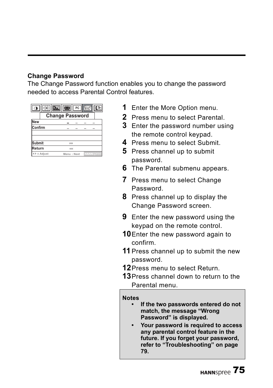 HANNspree LT0B-15U1-000 User Manual | Page 76 / 85