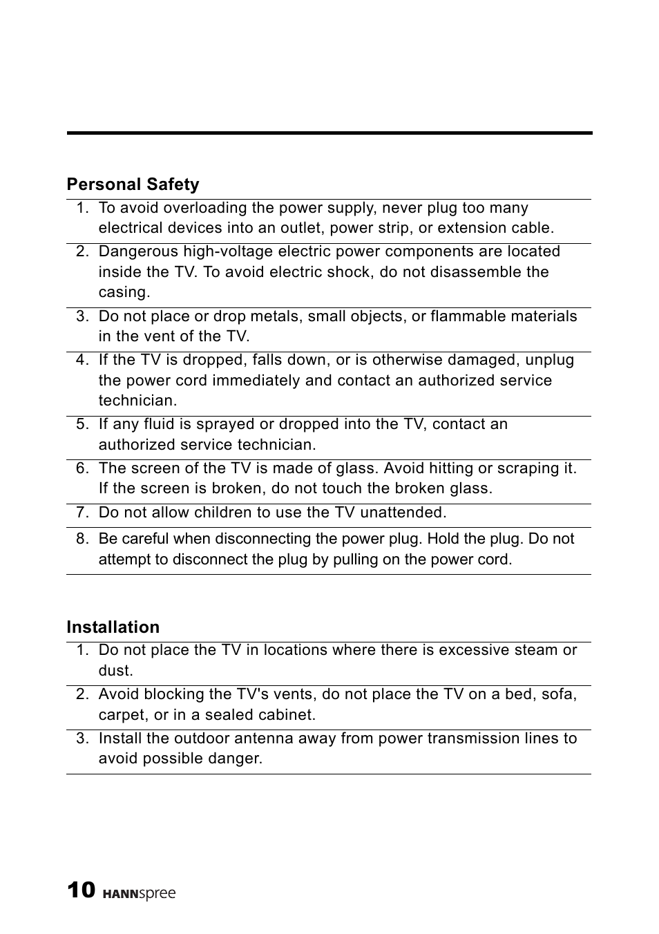 HANNspree MAK-000039 User Manual | Page 11 / 65